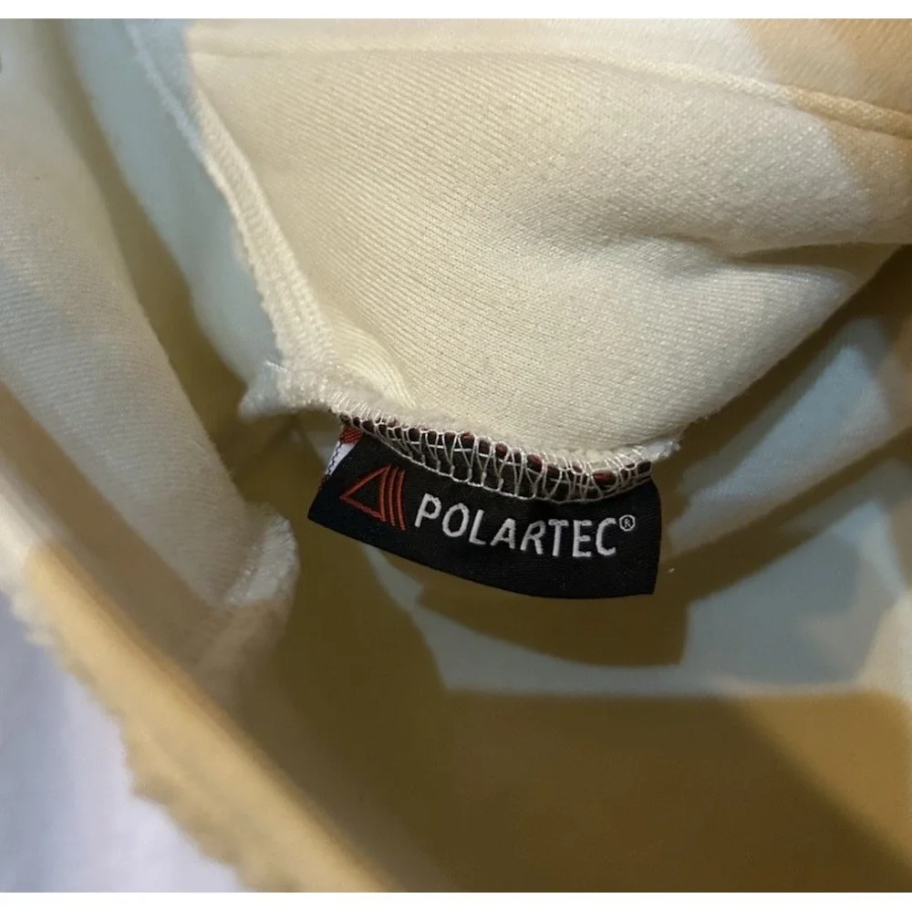 CUTS‎ Men's Polartec Sherpa Full Zip Cream Size Medium Pockets EUC